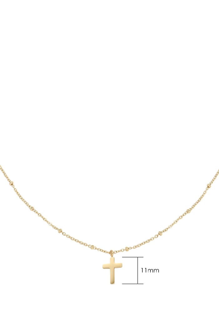 Necklace Classic Cross Gold Color Stainless Steel h5Picture4